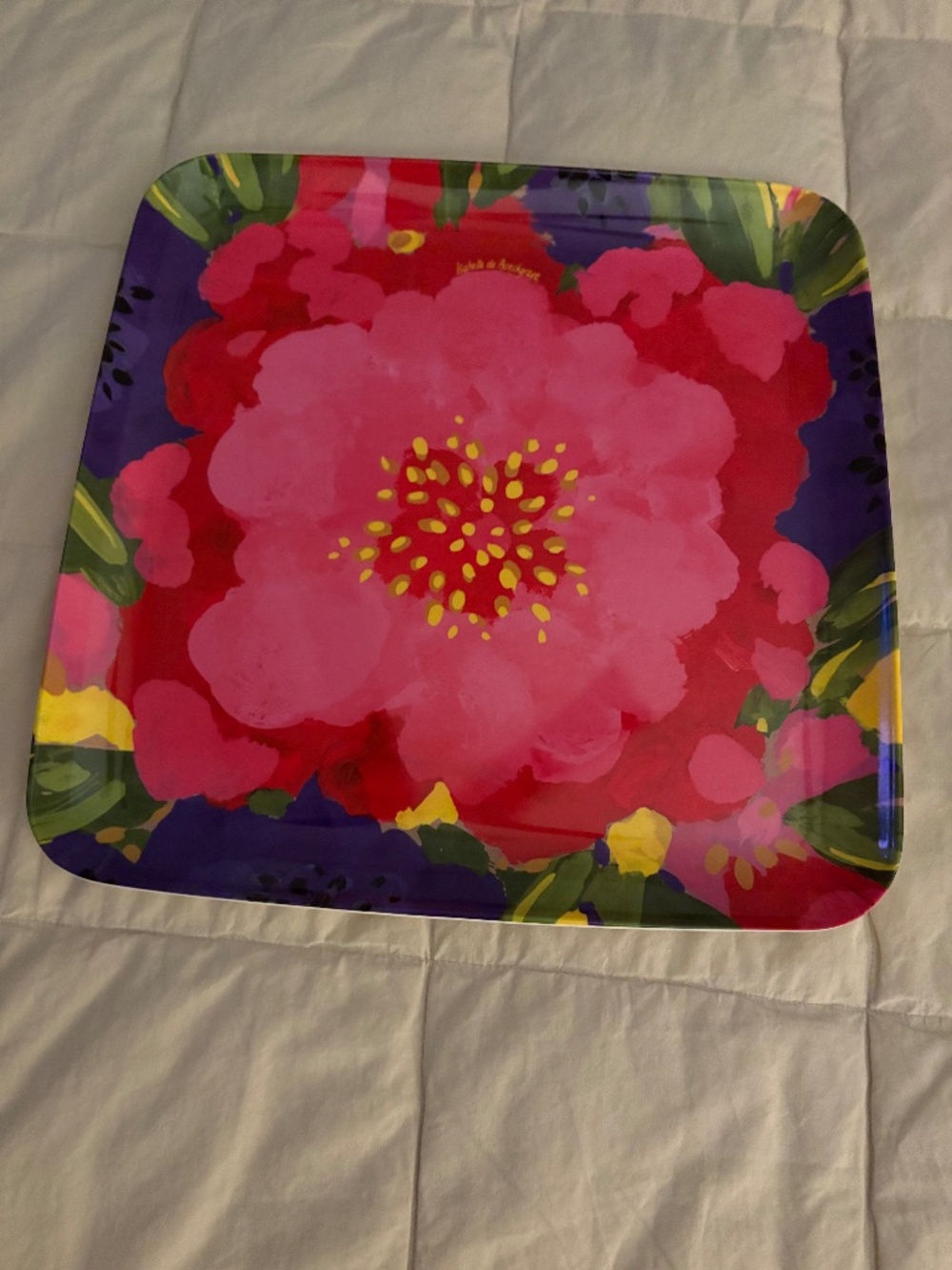 Isabelle de Borchgrave Square Melamine Tray